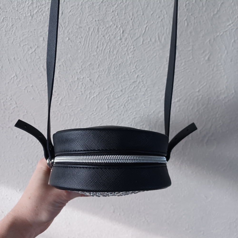 Black and Silver Skull Rhinestone Crossbody Bag Bath & Body Works - Picture 5 of 8